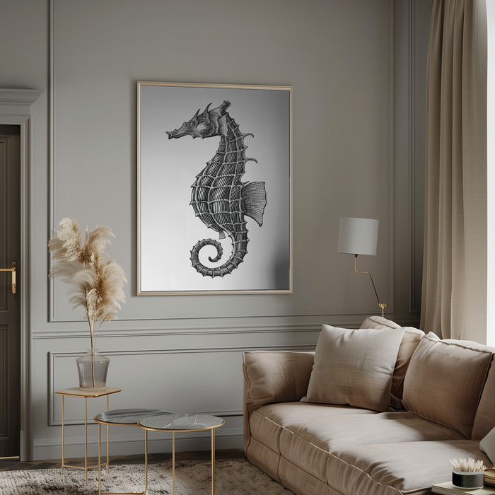 Seahorse Framed Art Wall Decor