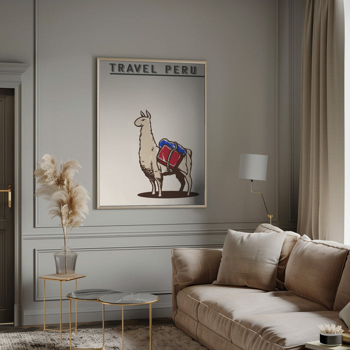 Travel Peru Framed Art Modern Wall Decor