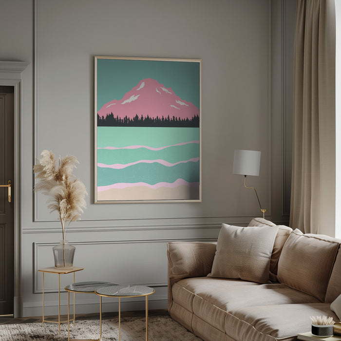 Minimal Mountains #1 Framed Art Modern Wall Decor