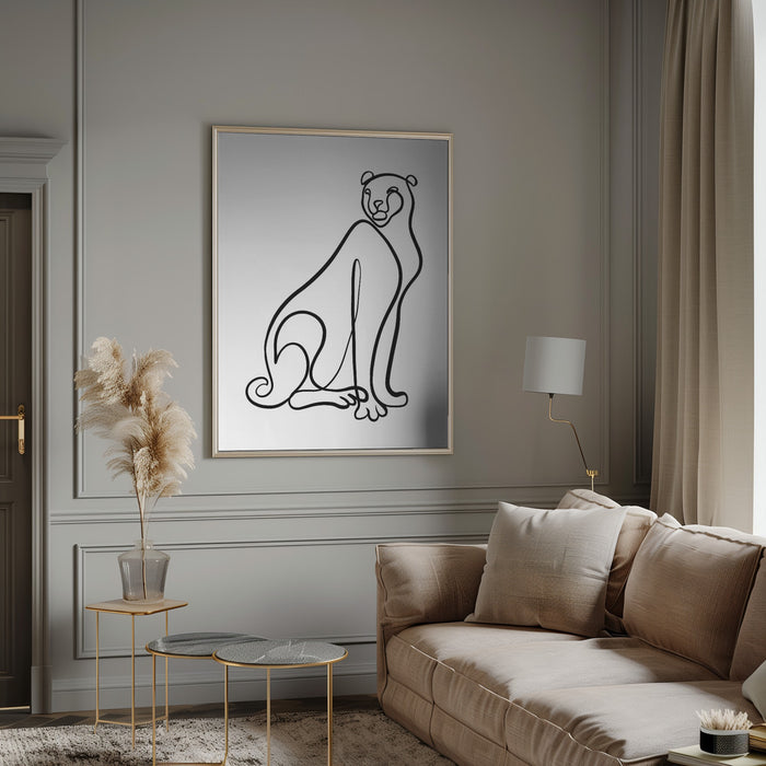 The Cheetah Framed Art Wall Decor