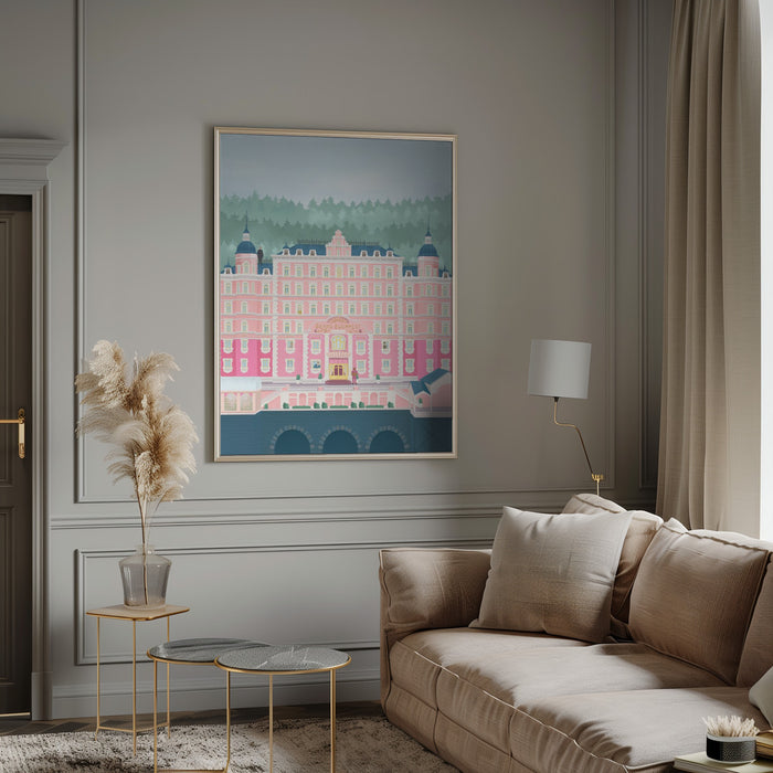 The Grand Budapest Hotel Framed Art Modern Wall Decor