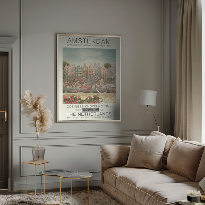 Amsterdam print Framed Art Modern Wall Decor