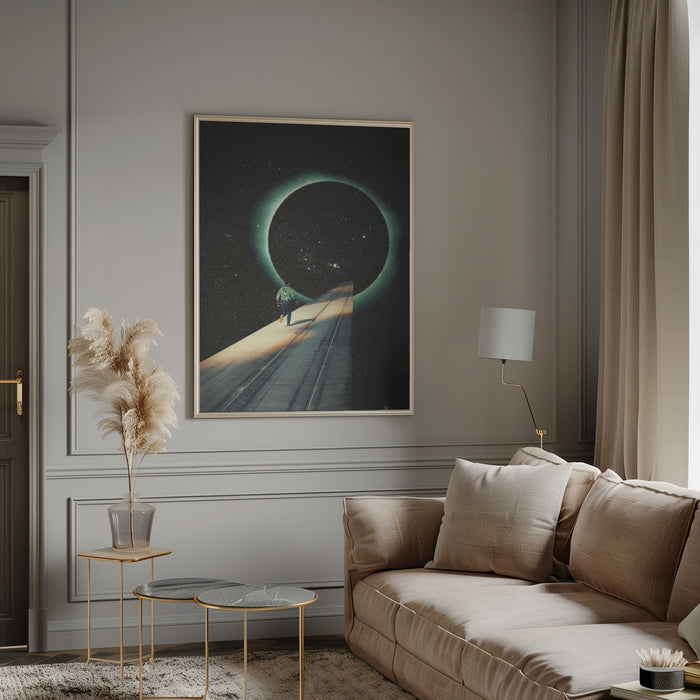 Escaping Into the Void Framed Art Modern Wall Decor