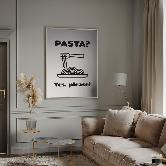 Pasta Framed Art Modern Wall Decor