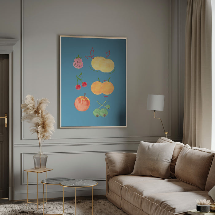 Fruit Fiesta 02 Framed Art Modern Wall Decor