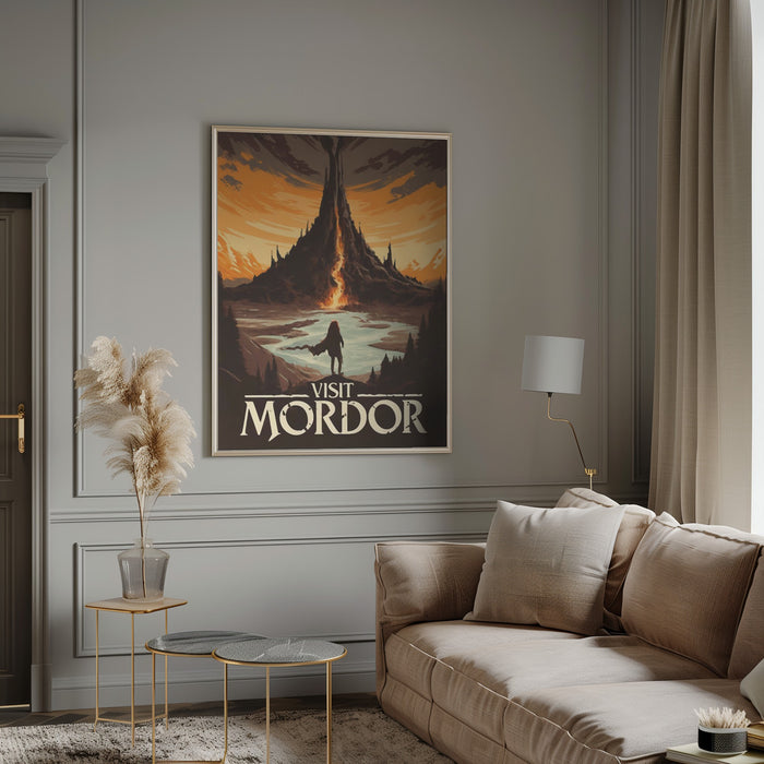 Visit Mordor Framed Art Modern Wall Decor