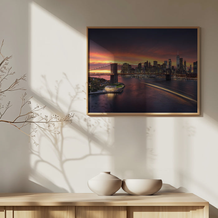 new york Landscape Framed Art