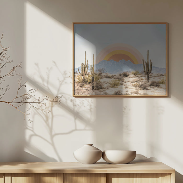 Arizona Sunrise Landscape Framed Art