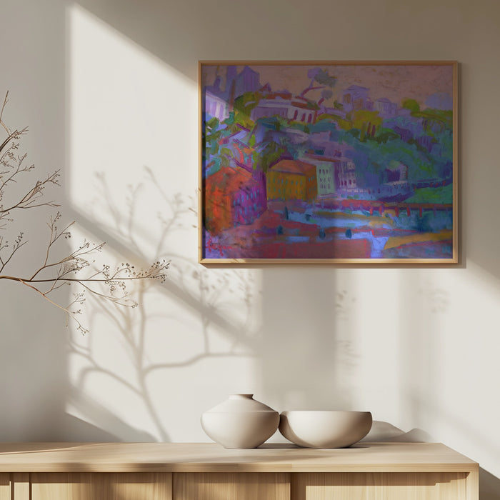 Passage II Landscape Framed Art - Contemporary Wall Decor with Subtle Nature Scene