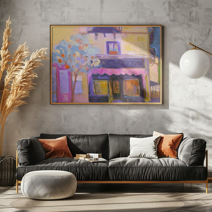 Tangerine Tango Landscape Framed Art - DF1428T