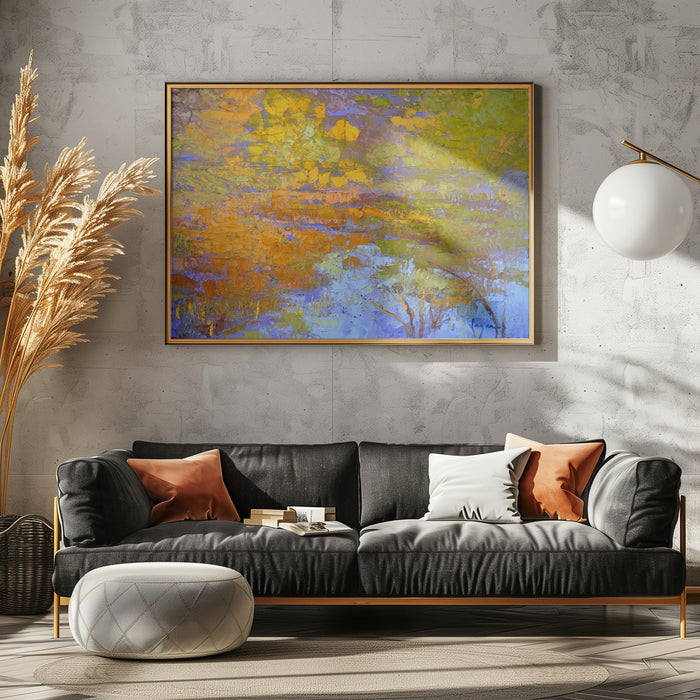 Df1921mypondreally Landscape Framed Art