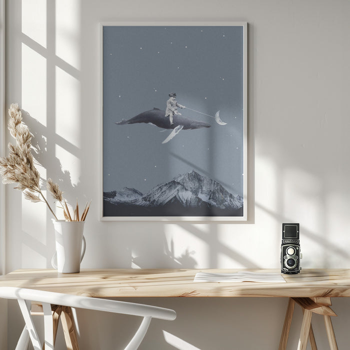 Aim for the moon Framed Art Modern Wall Decor