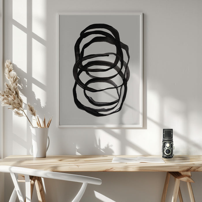 Abstract Lines II Framed Art Modern Wall Decor