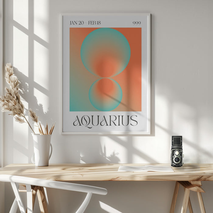 Aquarius Framed Art Modern Wall Decor