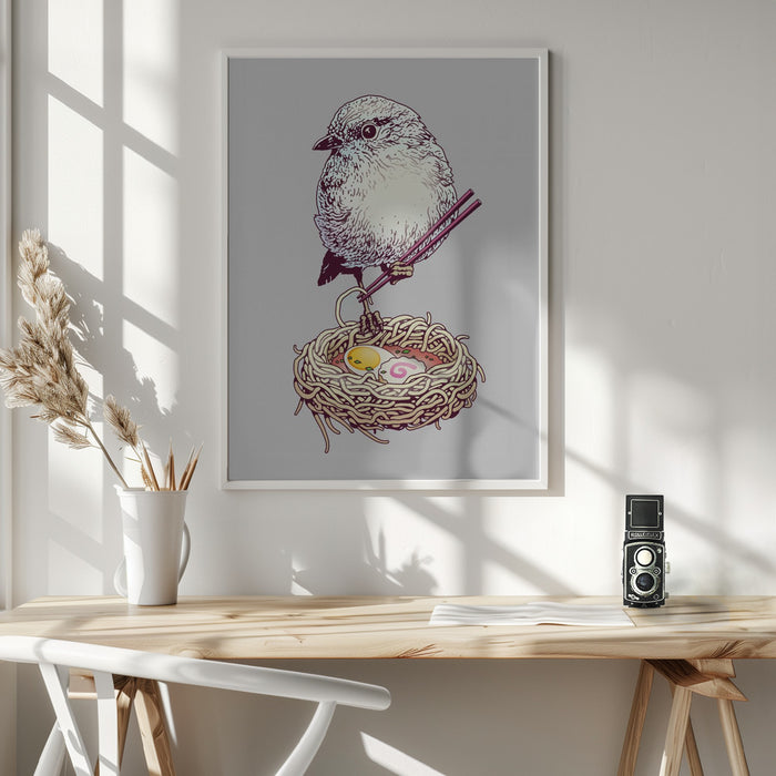 budget ramen Framed Art Modern Wall Decor