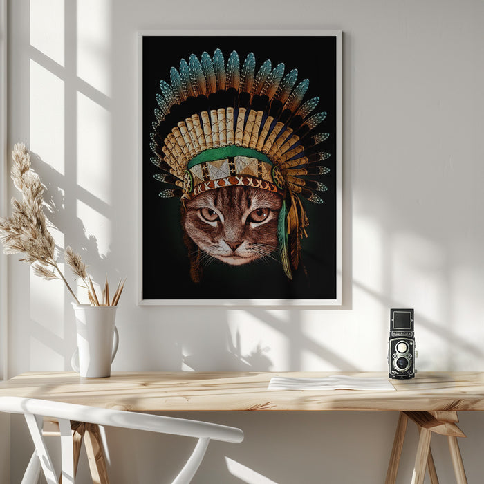 chief cat Framed Art Wall Decor