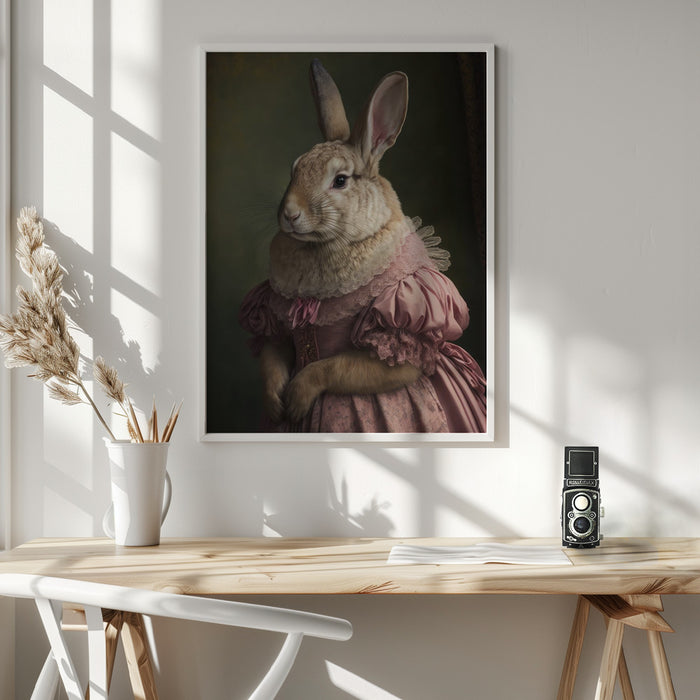 Mrs Bunny`s Daughter Framed Art Modern Wall Decor
