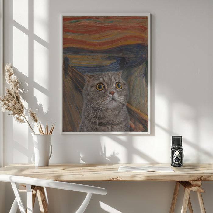 The Meow 03 Framed Art Modern Wall Decor