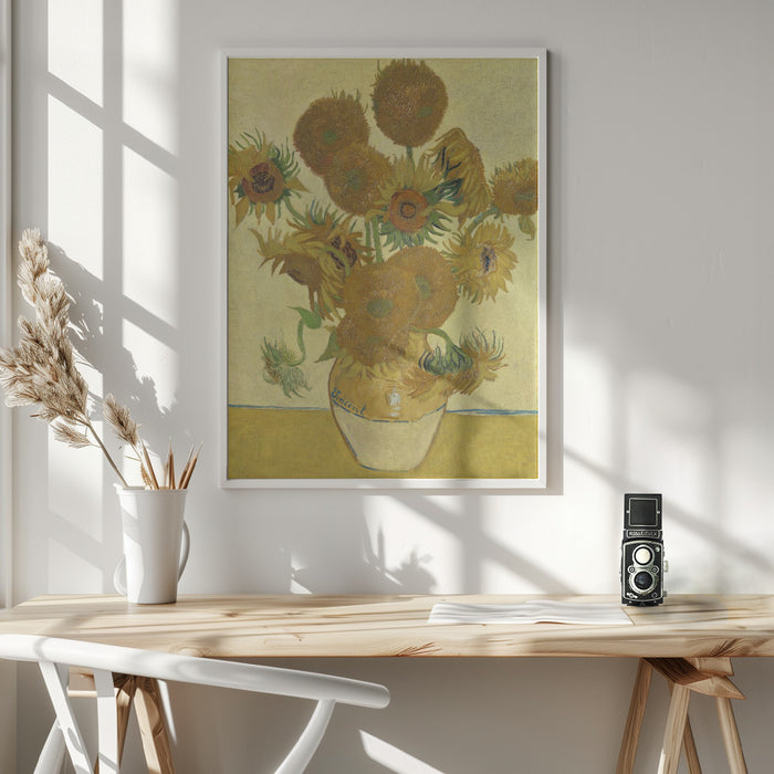 Sunflowers Framed Art Modern Wall Decor