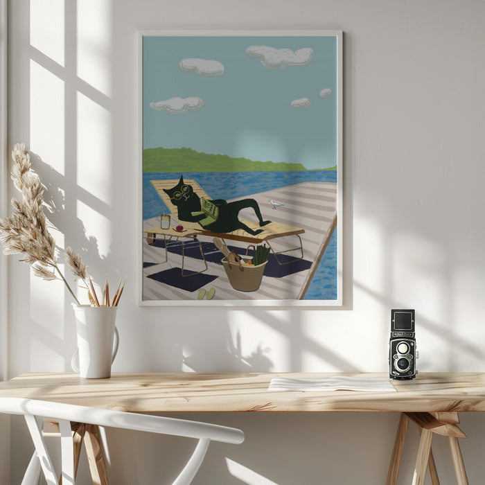 Summer Break Framed Art Modern Wall Decor