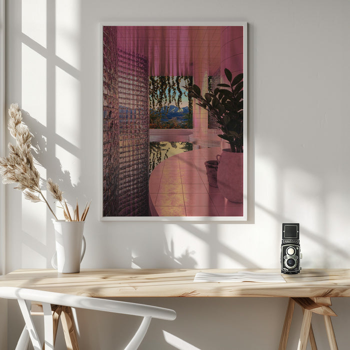 INDOOR POOL Framed Art Modern Wall Decor