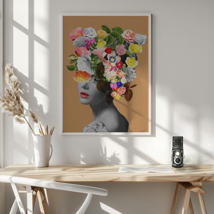 Floral portrait Framed Art Wall Decor