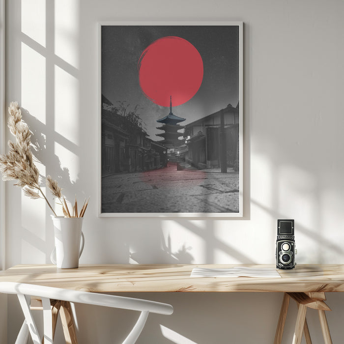 Lonely Temple Framed Art Wall Decor