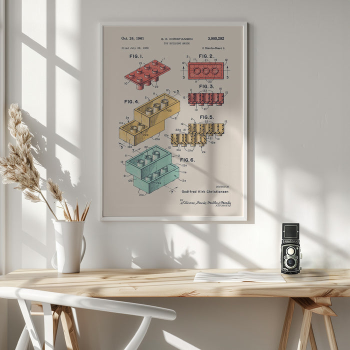 Lego Colors Framed Art Wall Decor