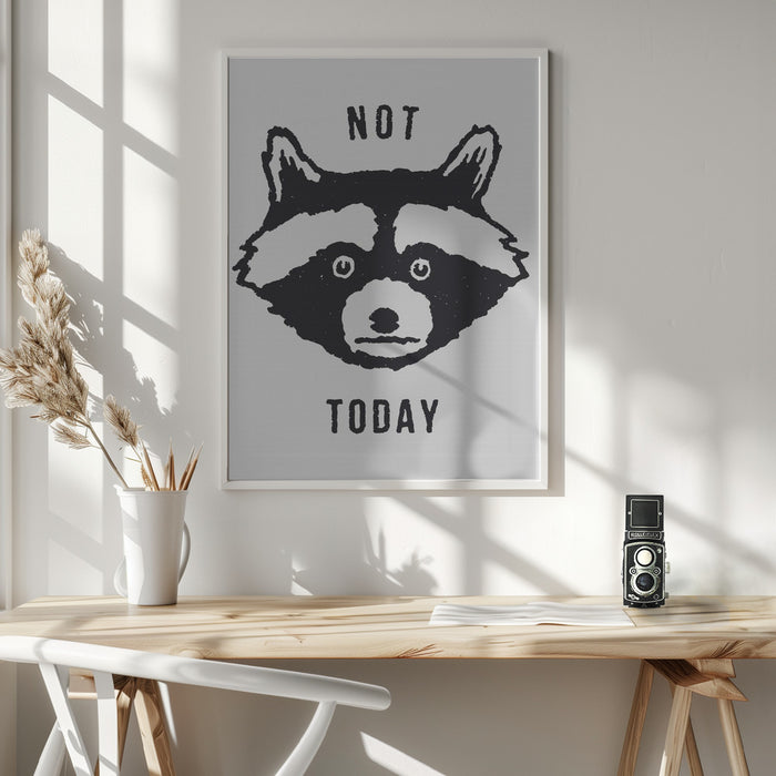 Not Today Framed Art Wall Decor