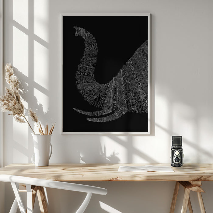 Elephant Nº2 Framed Art Modern Wall Decor