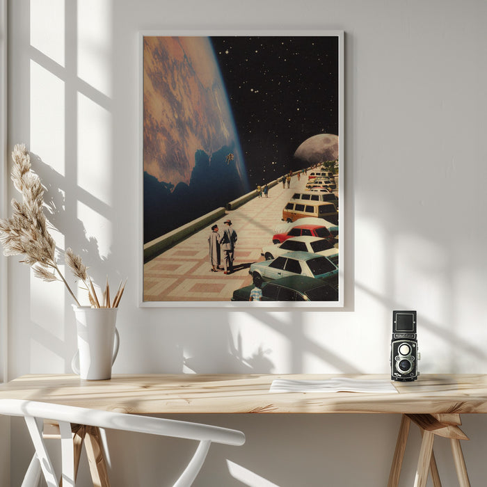 Space Promenade Framed Art Modern Wall Decor