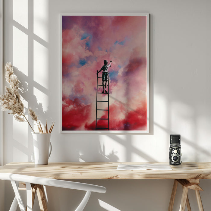 Cloud Painter Framed Art Modern Wall Decor