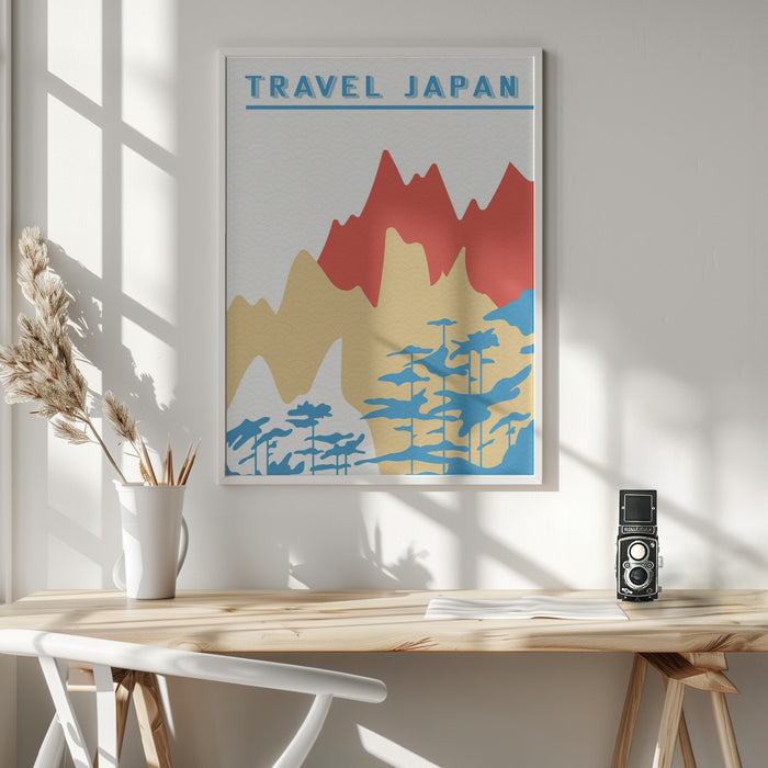 Traval Japan Minimilism Iii Framed Art Modern Wall Decor