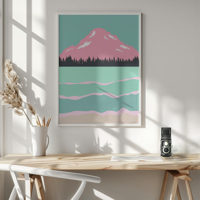 Minimal Mountains #1 Framed Art Modern Wall Decor