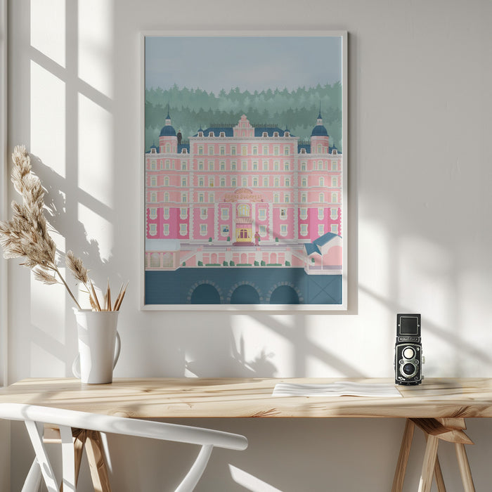 The Grand Budapest Hotel Framed Art Modern Wall Decor