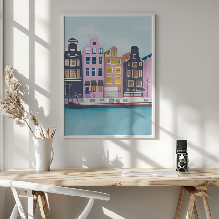 Amsterdam Framed Art Modern Wall Decor