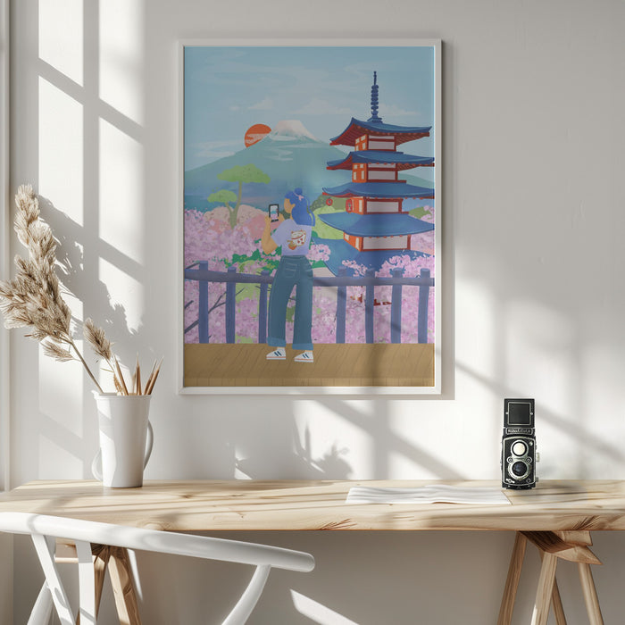 Japan Framed Art Modern Wall Decor