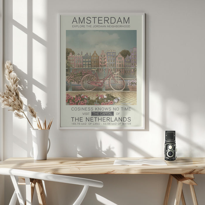 Amsterdam print Framed Art Modern Wall Decor