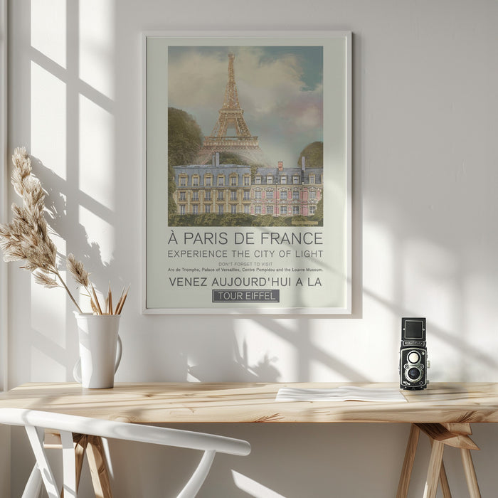 Paris retro print Framed Art Modern Wall Decor