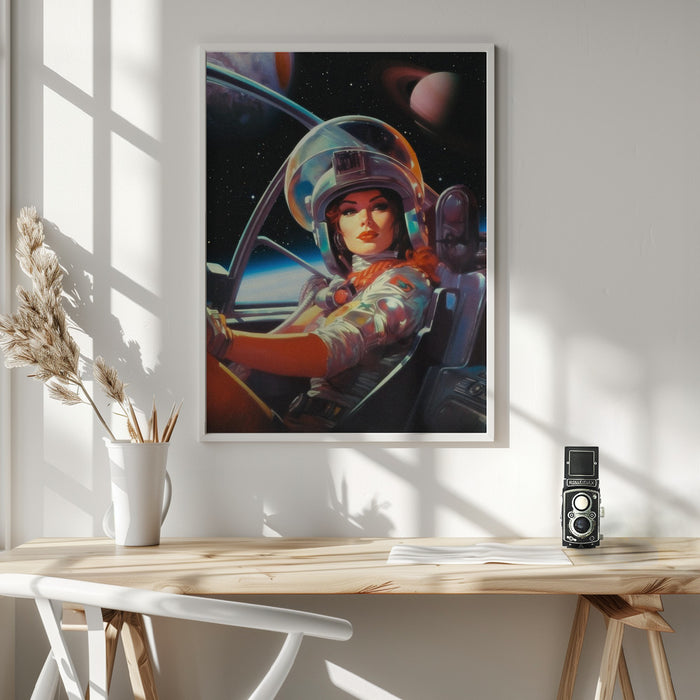 Next Stop Mars Framed Art Modern Wall Decor