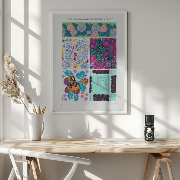 Pattern 20 Framed Art Wall Decor