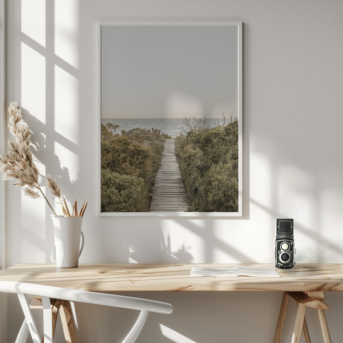 Boardwalk Framed Art Modern Wall Decor