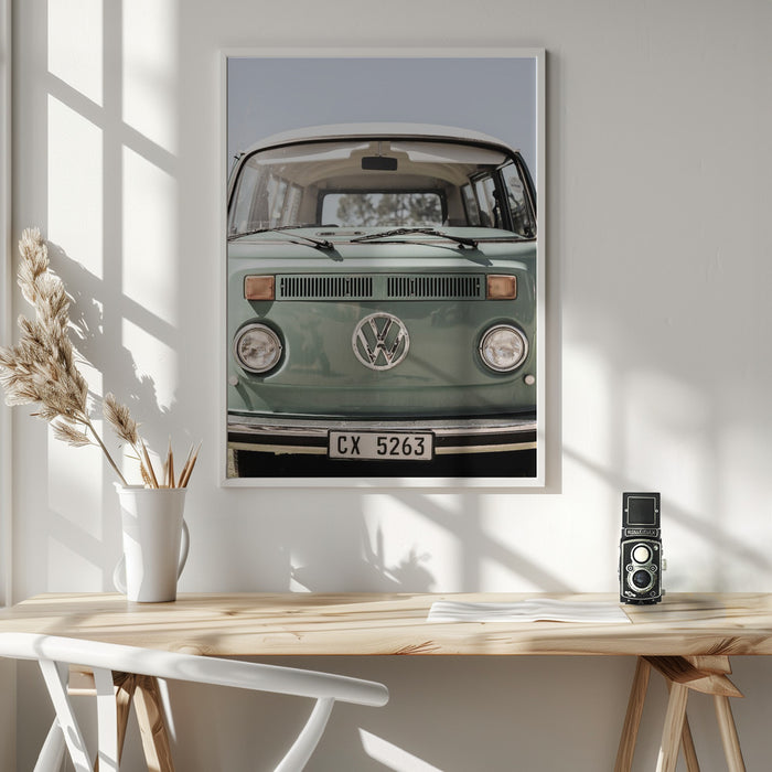 Vw Kombi Framed Art Modern Wall Decor