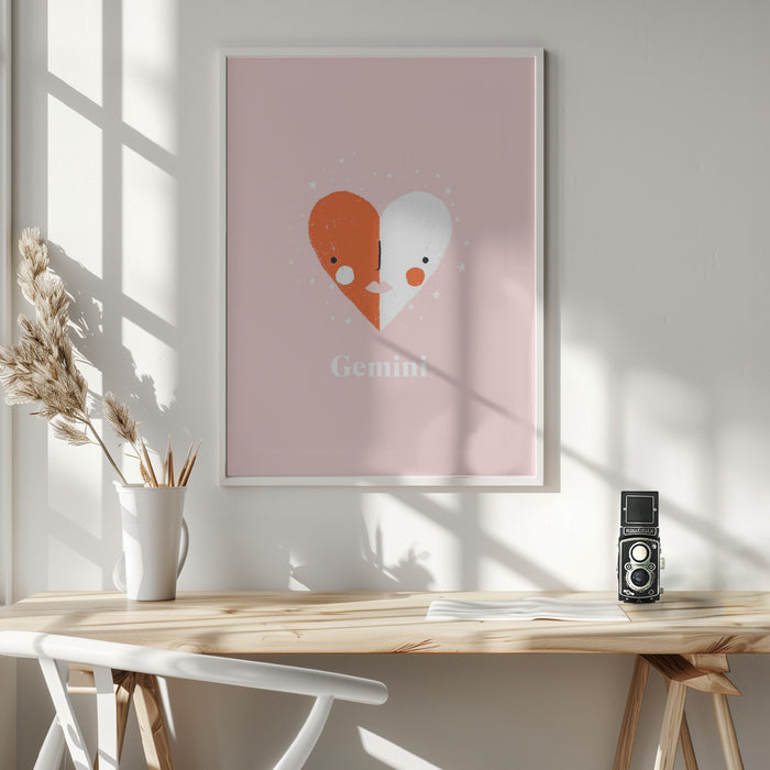 Gemini Framed Art Wall Decor