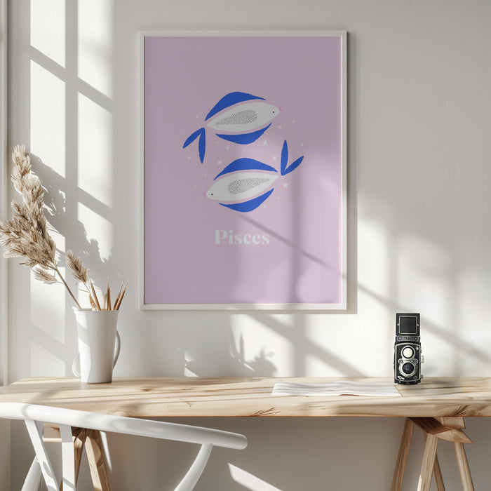 Pisces Framed Art Wall Decor