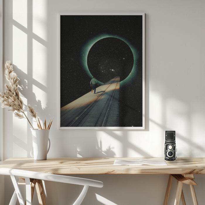 Escaping Into the Void Framed Art Modern Wall Decor