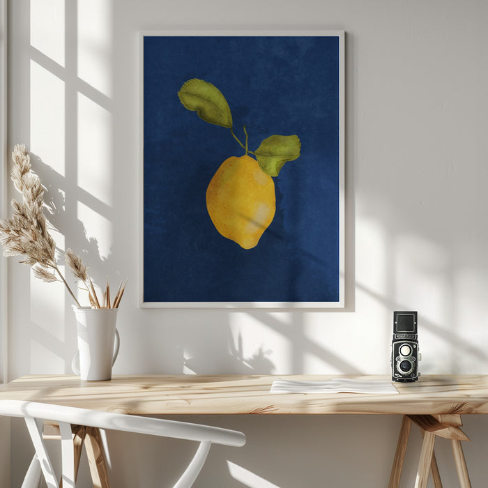 Just a little lemon Framed Art Modern Wall Decor