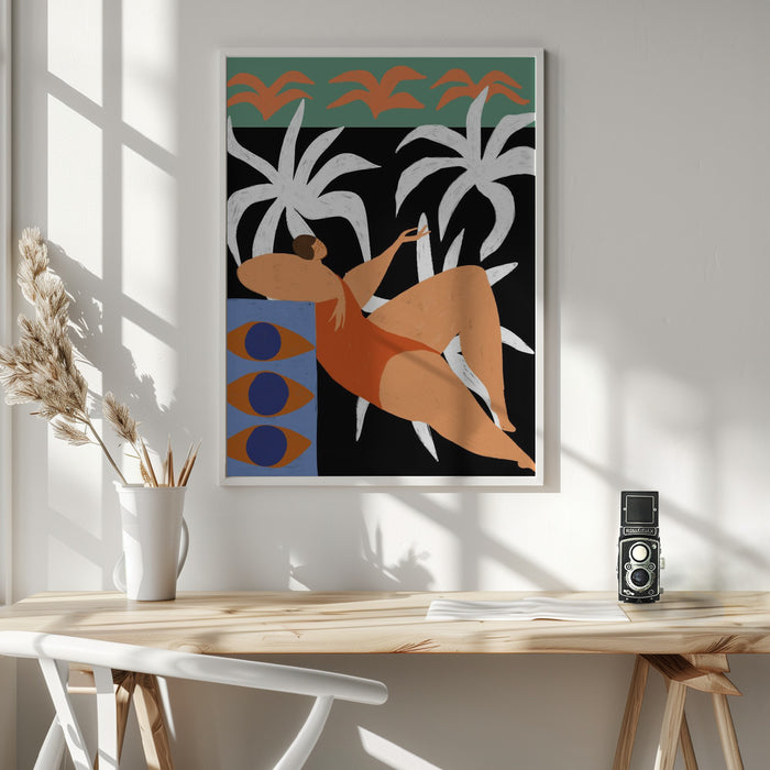 Lazing Framed Art Modern Wall Decor