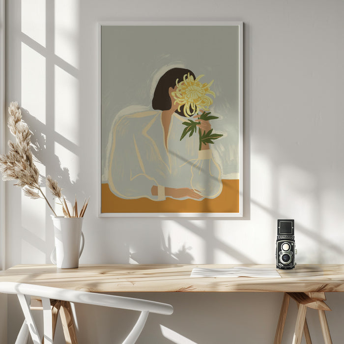 Thecrysanthemum Framed Art Wall Decor