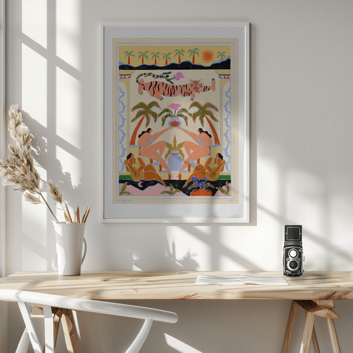 Tropicana Framed Art Modern Wall Decor